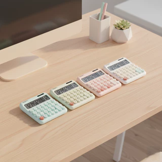 MOFii เครื่องคิดเลข 12 หลัก CUTECULATOR รุ่น 3002 สไตล์มินิมอล ขนาดกะทัดรัด ปุ่มนิ่ม สีสันพาสเทล