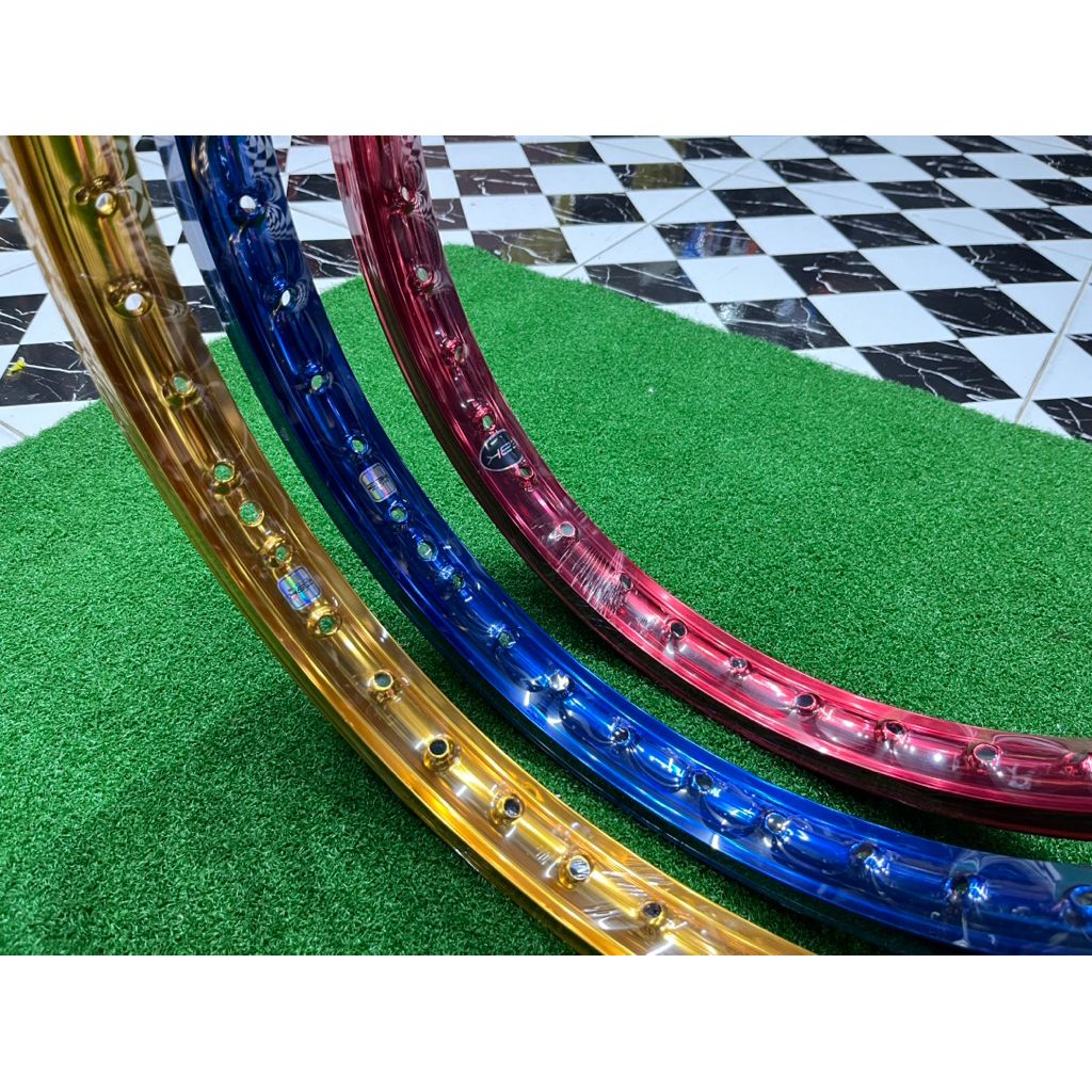 ล้อ AKRONT ทรงรางน้ำเทียบแท้ ขนาด1.2ขอบ17-17 ราคาต่อคู่งานZBK แถมพวงกุญแจ