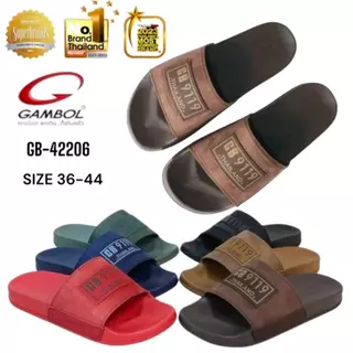 NFshoes รองเท้าแตะแบบสวม Gambol รุ่น GM42206/BGL104 ไซส์ 36-44 พื้นนุ่มสบาย รองเท้าแตะลำลอง ดีไซน์สุดเท่ห์