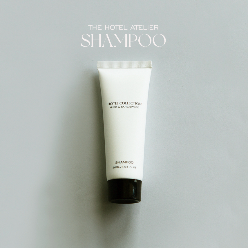 THE HOTEL ATELIER - SHAMPOO 30ML - Musk & Sandal Wood ( 125 PCS ) แชมพูโรงแรม
