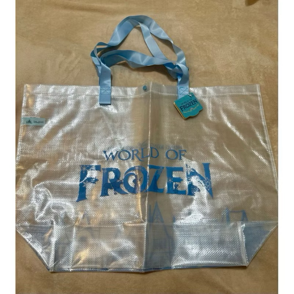 [พร้อมส่ง] ถุงดิสนีย์ ถุงหิ้วดิสนีย์แลนด์ฮ่องกง Frozen Duffy and Friend ถุงหิ้วfrozen