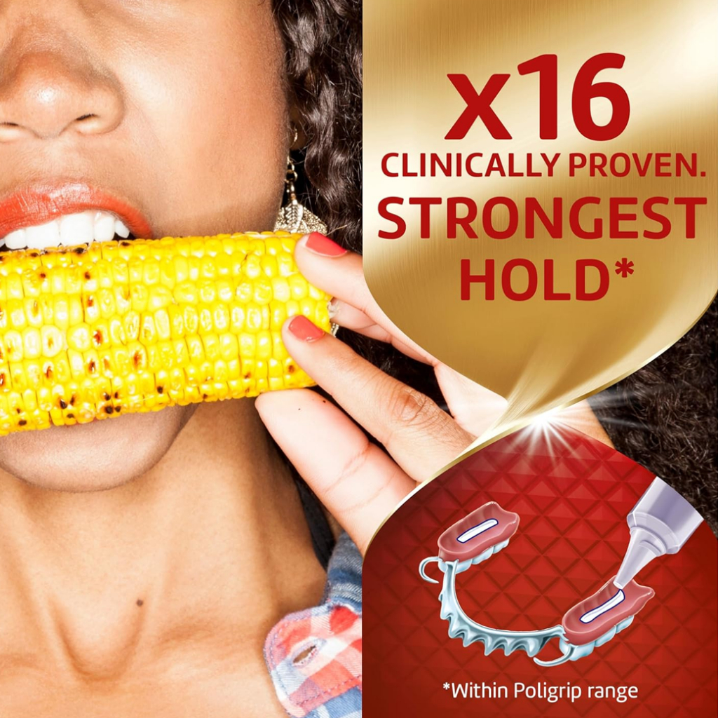 Poligrip Power Max Power Hold plus Seal (62.4g) ครีมติดฟันปลอมสูตรพิเศษ - รูปที่ 3