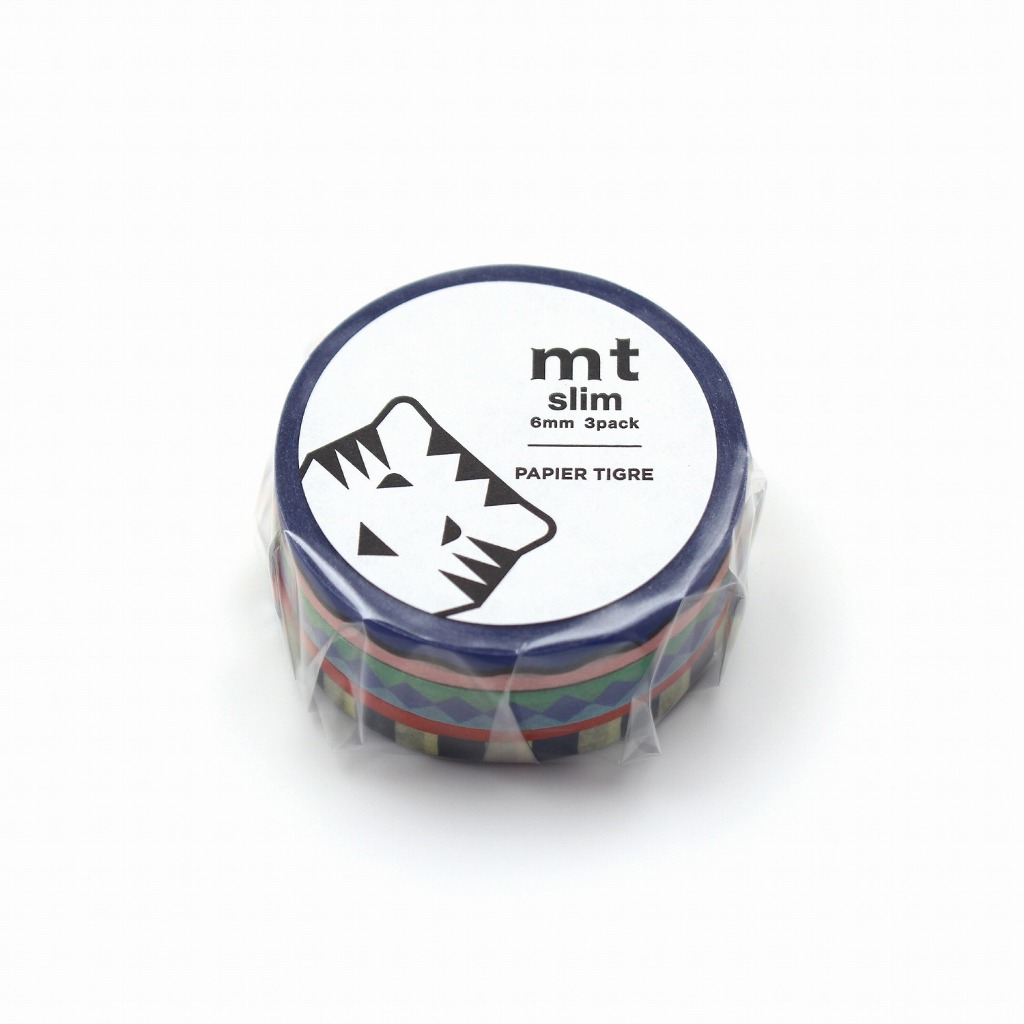 mt masking tape mt slim Papier Tiger Pool  (MTSLIM33) / เทปตกแต่งวาชิ รุ่น slim แบรนด์ mt masking tape