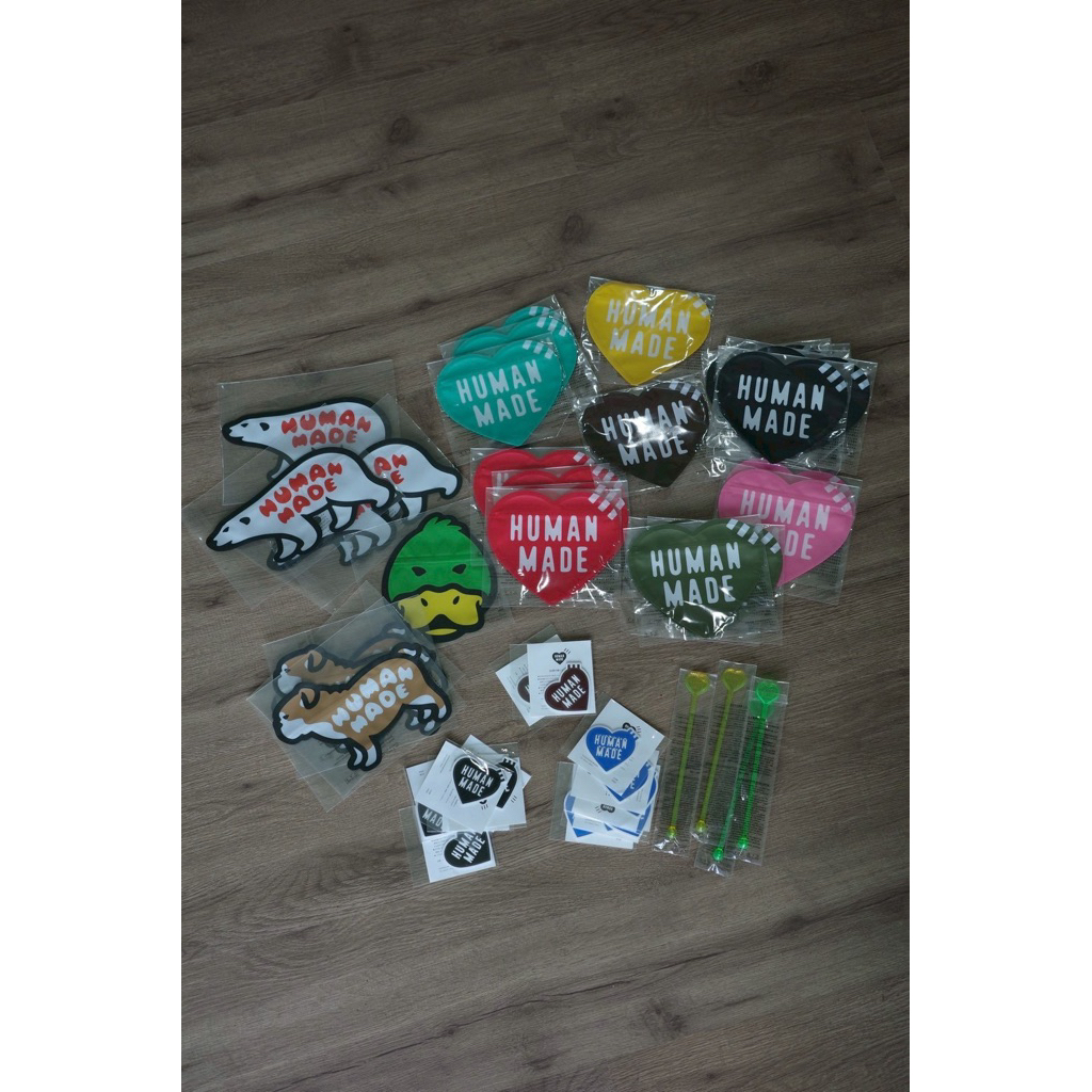Human made - ถุง Zip Lock / Sticker / ไม้คนเครื่องดื่ม