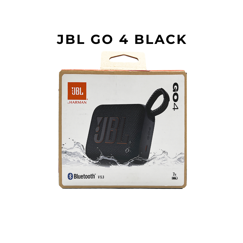 JBL Go 4 ลำโพง Bluetooth พกพา (สีดำ) เล่นเพลงต่อเนื่อง 7 ชม •ของแท้ + ประกัน 1 ปี Mahajak