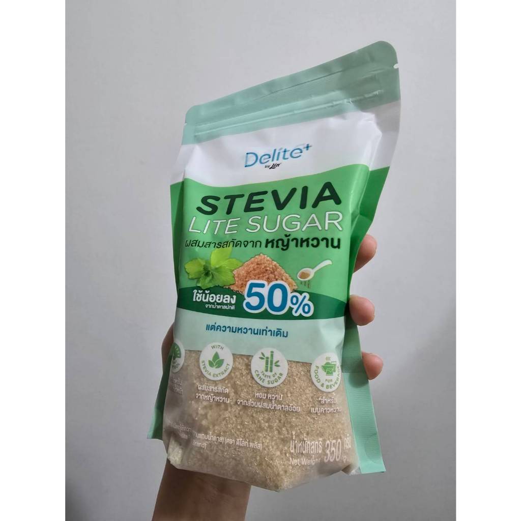 Lin stevia lite sugar ถุง 350 กรัม น้ำตาลผสมสารสกัดจากหญ้าหวาน