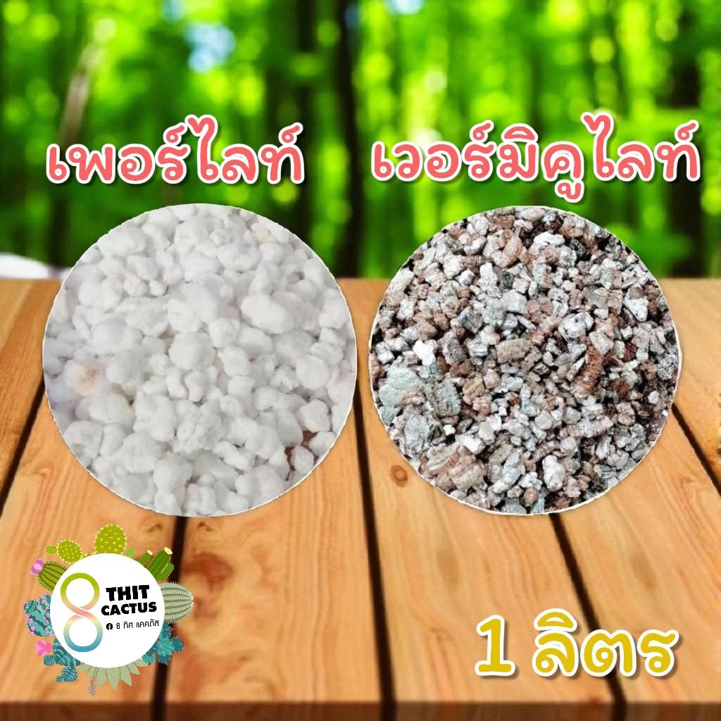 // เพอร์ไลท์ เวอร์มิคูไลท์ 1 ลิตร // perlite แร่ธาตุ สารอาหาร ดินโปร่ง วัสดุปลูก