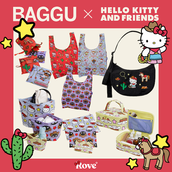 (พร้อมส่ง) BAGGU Special Collections HELLO KITTY and FRIENDS กระเป๋าสะพายแฟชั่นจากอเมริกา