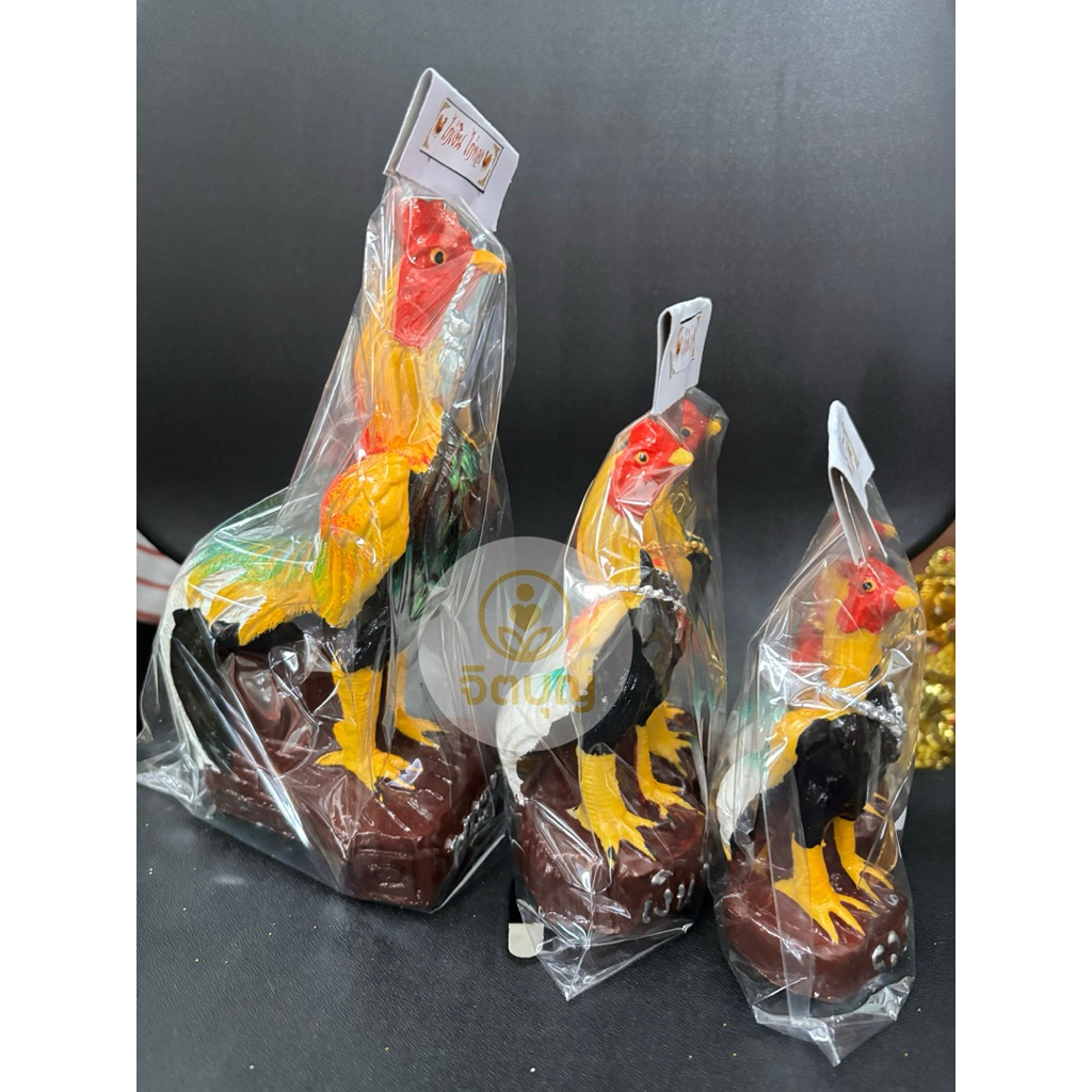 (คู่) ไก่เงินไก่ทอง ไก่แก้บน ไก่ถวายไอ้ไข่ ไก่ถวายพระนเรศวร - รูปที่ 2