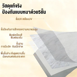 DIY กระเบื้องยาง 36pc กระเบื้องยางลายไม้ กันน้ำและทนต่อการสึกหรอ ติดพอดีกับพื้น ขอบไม่บิดเบี้ยว กระเบื้องปูพื้นกาวในตัว