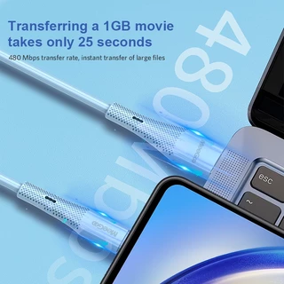 MEEGOO สายชาร์จเร็วซิลิโคน สาย typec USB Micro การส่งข้อมูล Fast charging