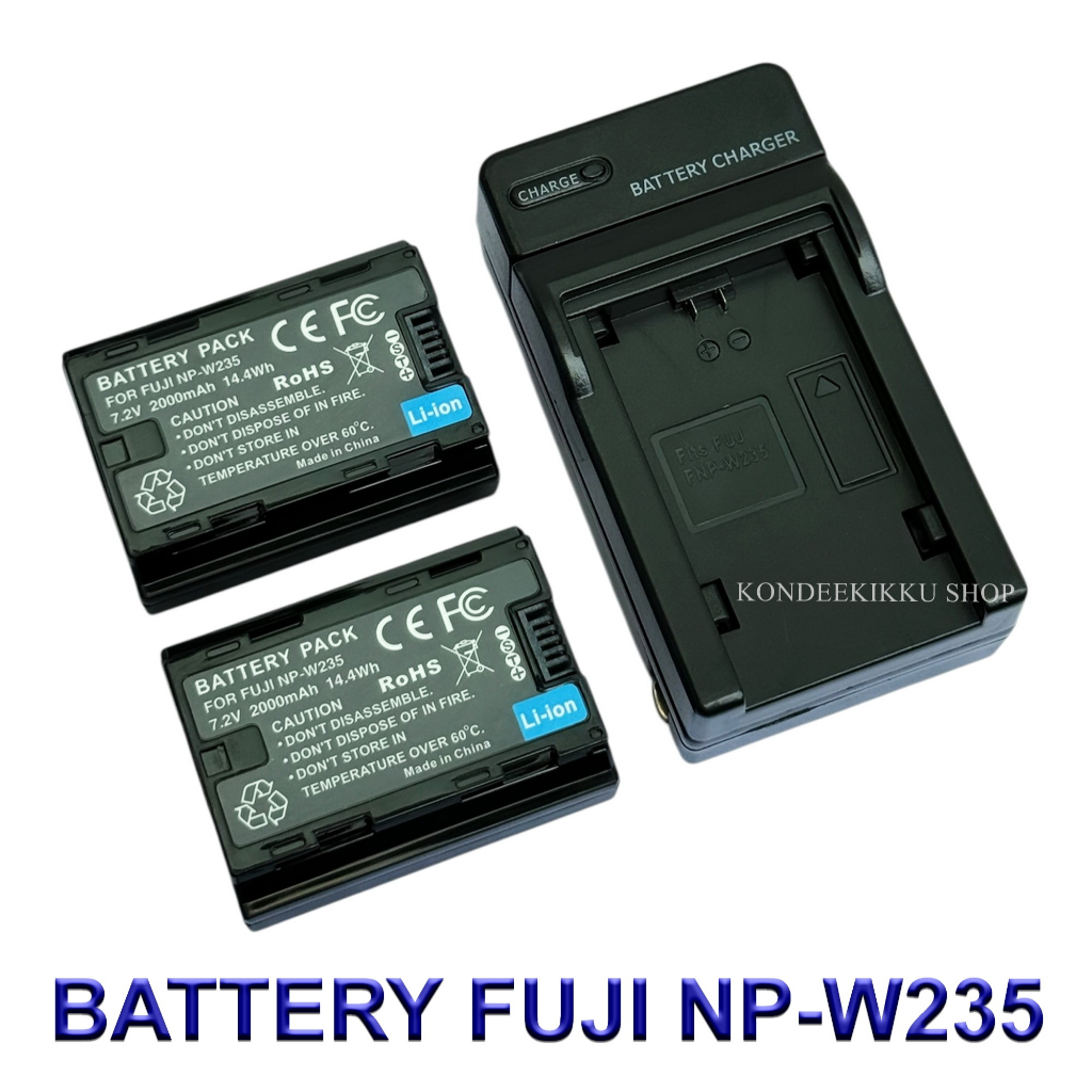 NP-W235 Battery and Charger for Fujifilm GFX 50S II,GFX 100 II,GFX 100RF,GFX 100S,GFX 100S II,X-H2,X