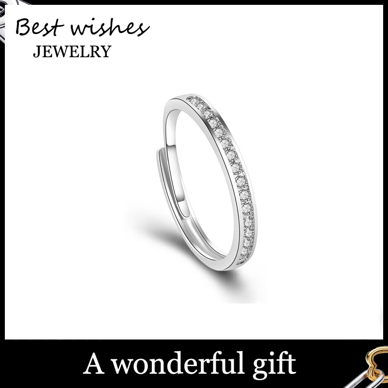 WG Jewelry แหวน แหวนแฟชั่นปรับได้ แหวนสุภาพสตรี เรียบง่าย เครื่องประดับ WG-J011 ของขวัญ แถมฟรีกล่อง