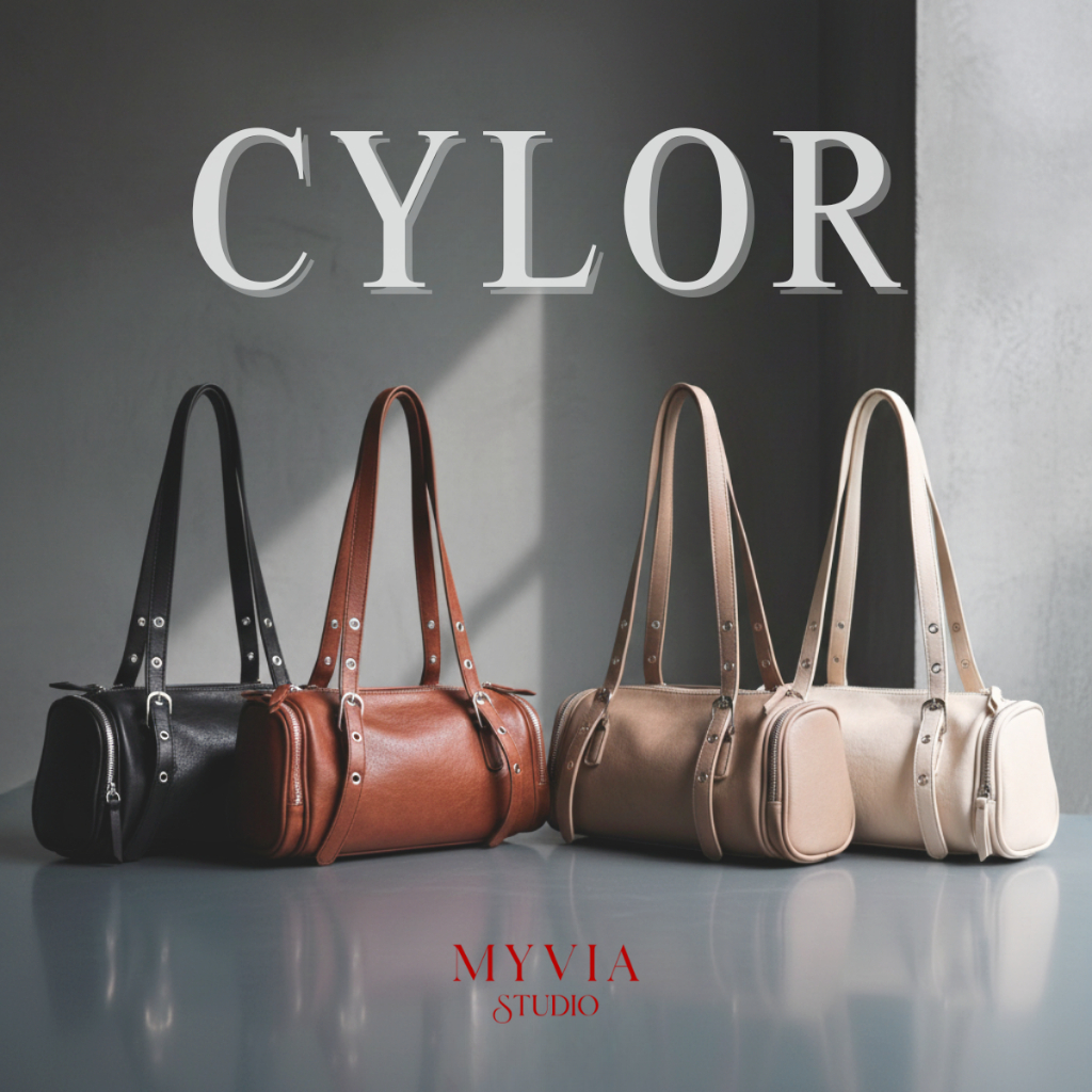 กระเป๋า Myvia Studio รุ่น Cylor กระเป๋าสะพายข้าง สายสะพายปรับได้ กระเป๋าสะพายไหล่ 1348 / 1998