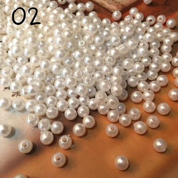 5MM 30g  ลูกปัด มุก กลม คละสี Beads ขนาด 5 มิล น้ำหนักแพค 30กรัม สินค้าพร้อมส่งจากไทย