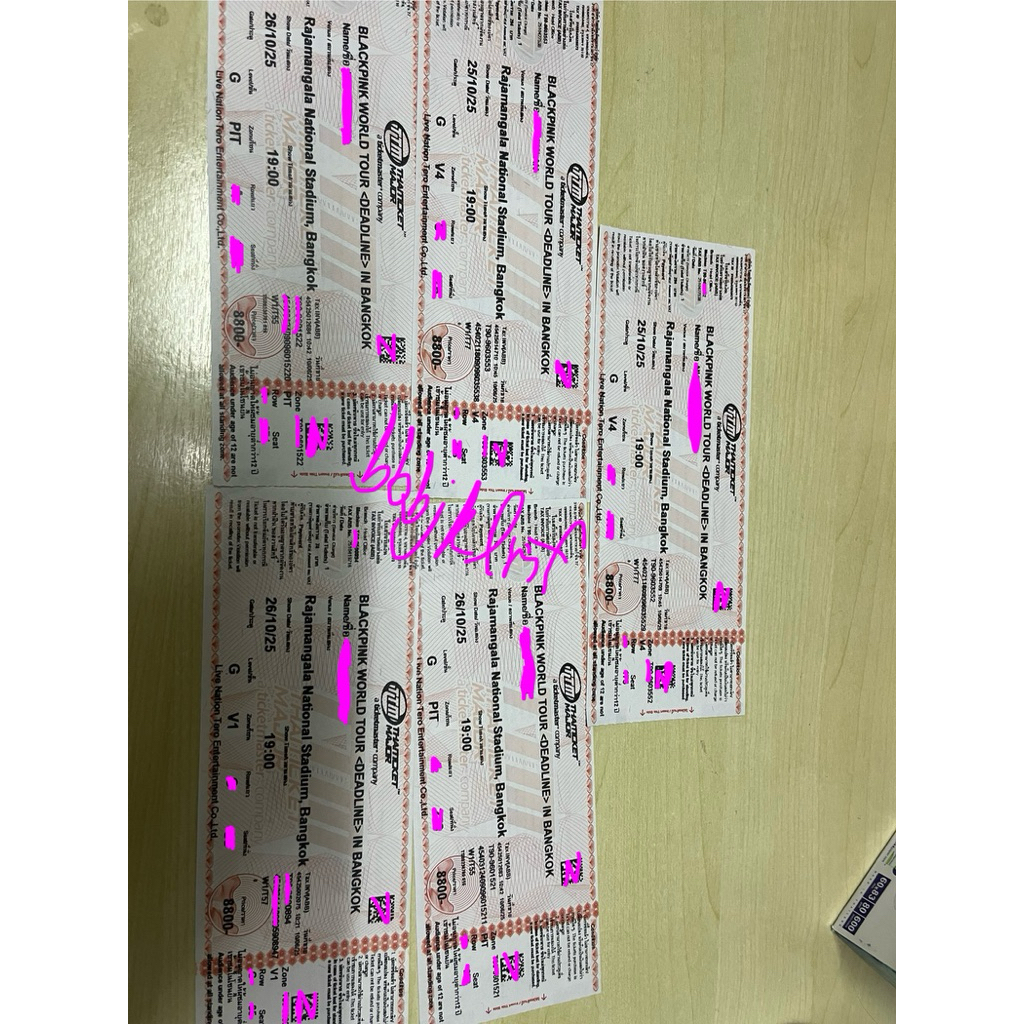 บัตร คอน BLACKPINK DEADLINE IN BANGKOK