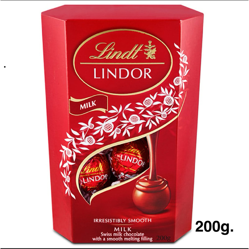 New Year Gift Set Lindt Lindor Cornets Assorted Choc/Milk Choc 200g.