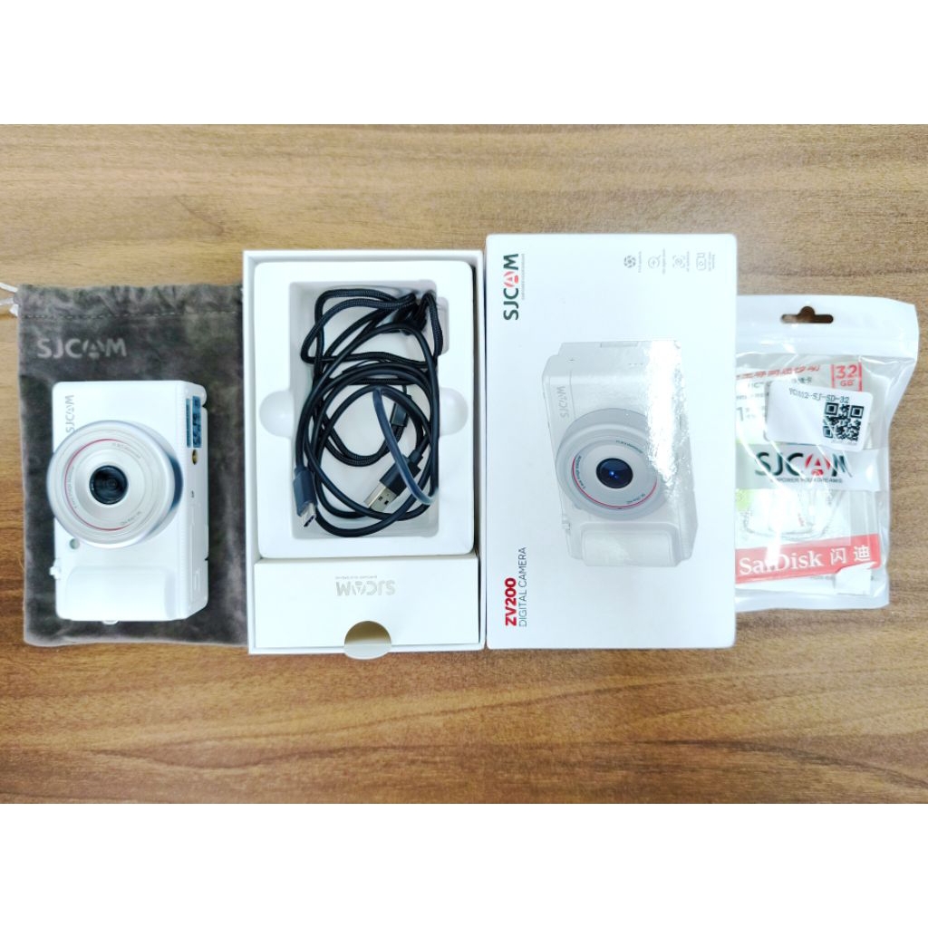 [มือสองมีประกันถึง 15 พ.ค. 69] กล้อง SJCAM ZV200 สีขาว สภาพนางฟ้า (ซื้อมาทำรีวิวเท่านั้น)