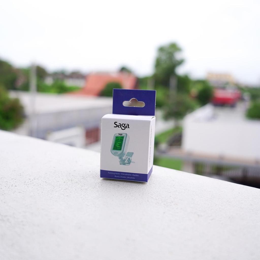 SAGA Tuner เครื่องตั้งสาย กีตาร์/เบส/ไวโอลิน/อูคูเลเล่/หรือ อื่นๆ Chromatic ดรอปสาย เช็คอินโทรเนชัน