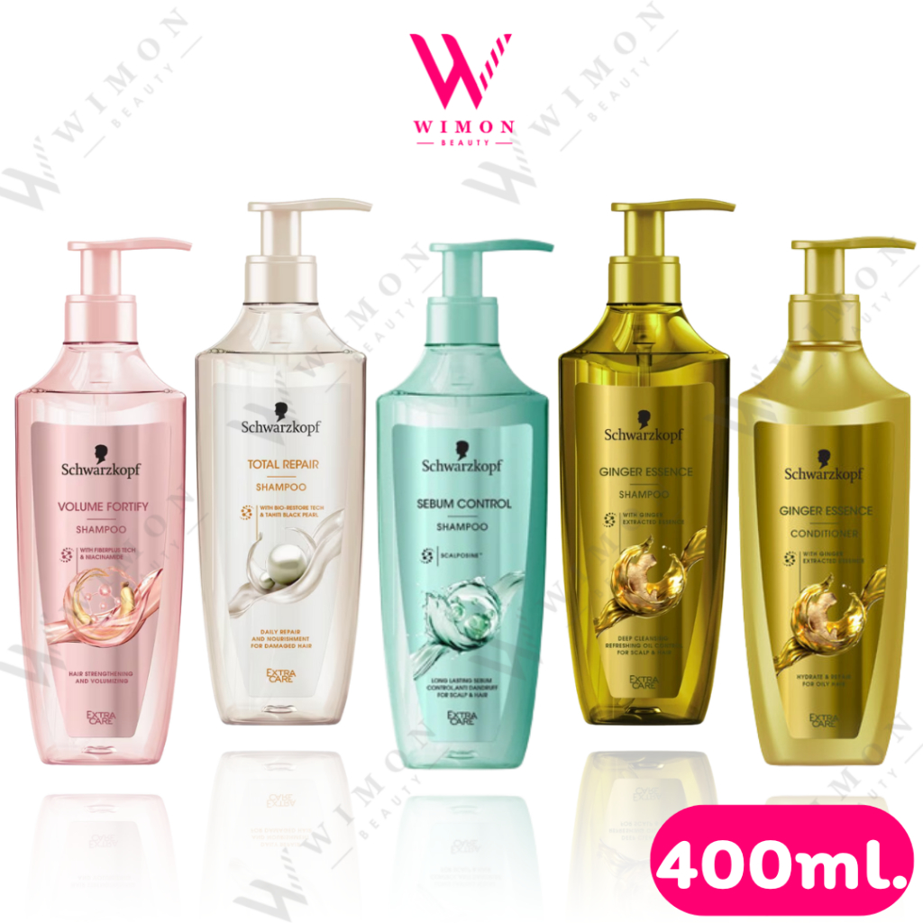 Schwarzkopf Extra Care Shampoo/Conditioner 400ml. ชวาร์สคอฟ เอ็กซ์ตร้า แคร์ แชมพู/คอนดิชั่นเนอร์