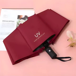 Kaideel ร่มกันUV ร่มพับ 3 ตอน น้ำหนักเบา ขนาดพกพาร่มพับ 26 cm. กันแสง UV กันฝน สะดวกในการพกพา