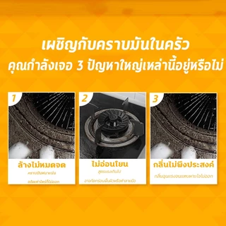 แค่ฉีด คราบก็หลุด‼️น้ำยาทำความสะอาดครัว ทำความสะอาดห้องครัว น้ำยาขจัดคราบ 500ml ไม่กัดกร่อน ไม่ทำลายอุปกรณ์