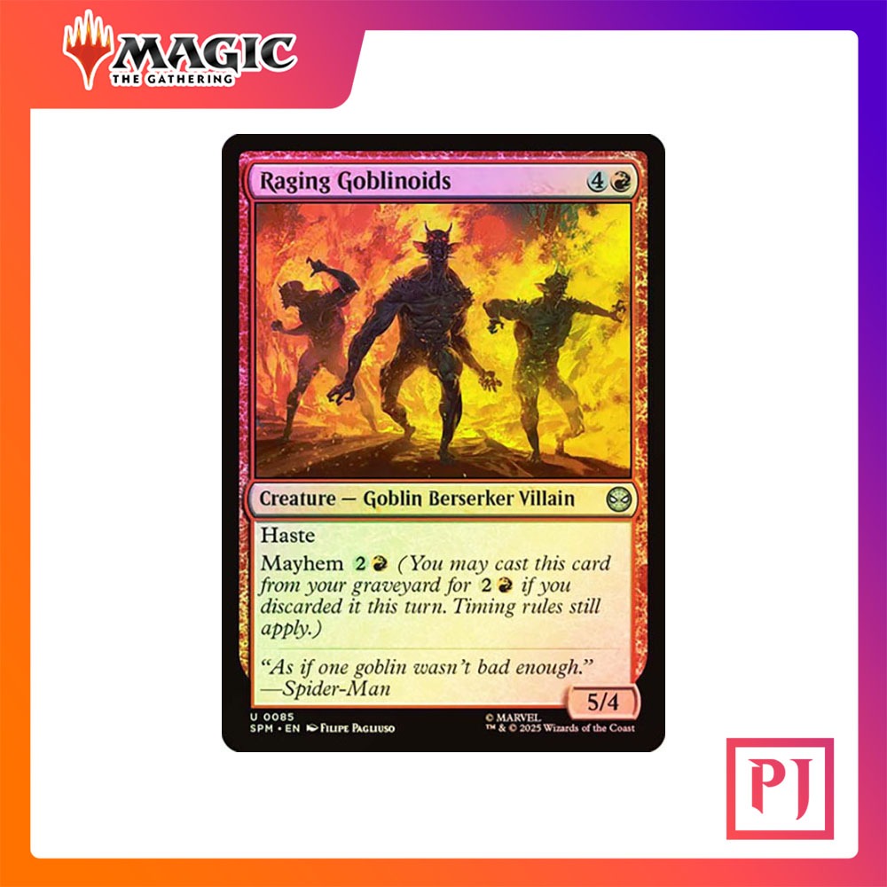 [MTG] Raging Goblinoids [SPM] [RED] [UNCOM] [FOIL] [ENG] (การ์ดเมจิค / Magic the Gathering) ราคาถูก Shopee Lazada