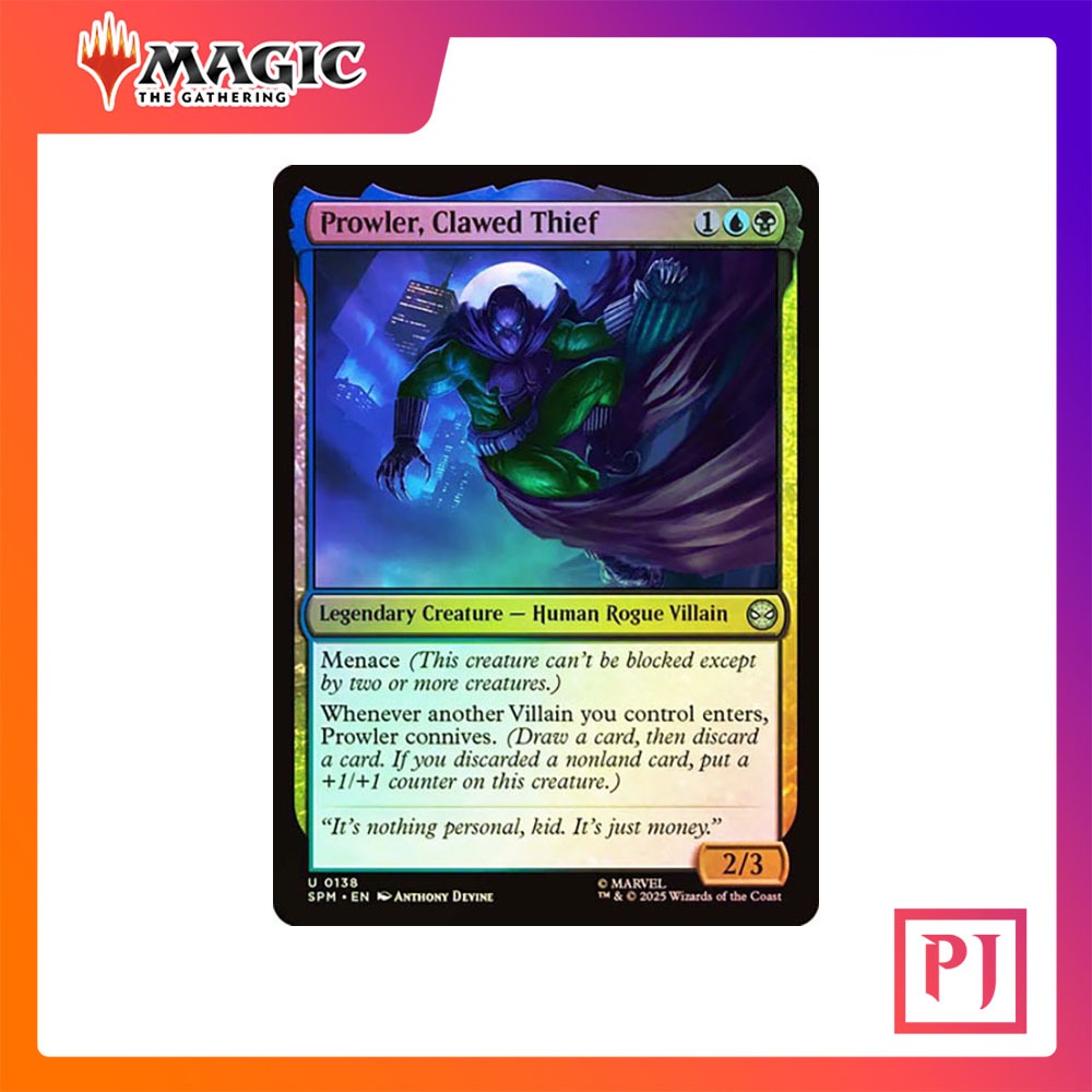 [MTG] Prowler, Clawed Thief [SPM] [MULTI] [UNCOM] [FOIL] [ENG] (การ์ดเมจิค / Magic the Gathering)