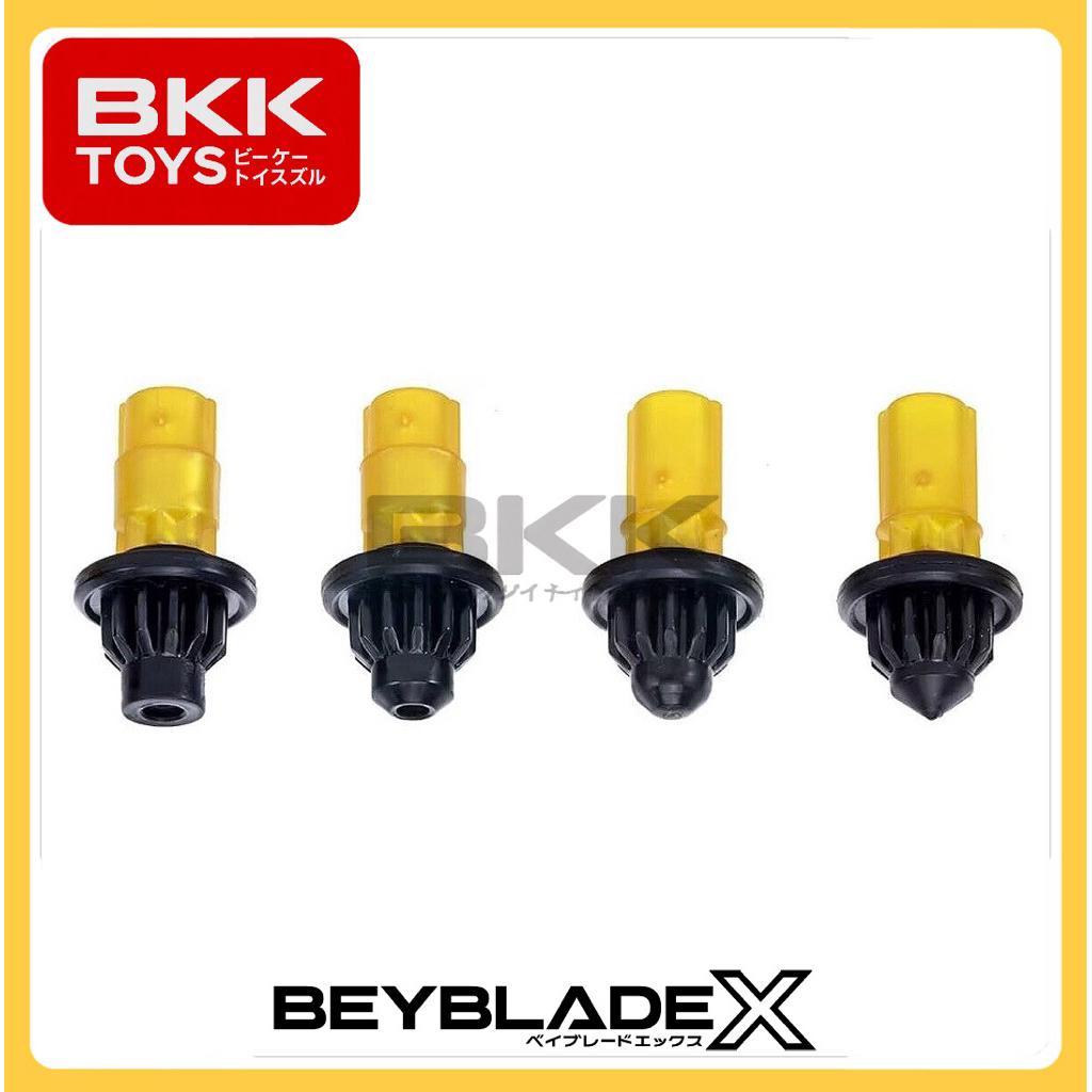 [ ของแท้ พร้อมส่ง ] TAKARA TOMY BEYBLADE X | BX-00 BIT SET F/T/B/N GOLD X BLACK LOT JP