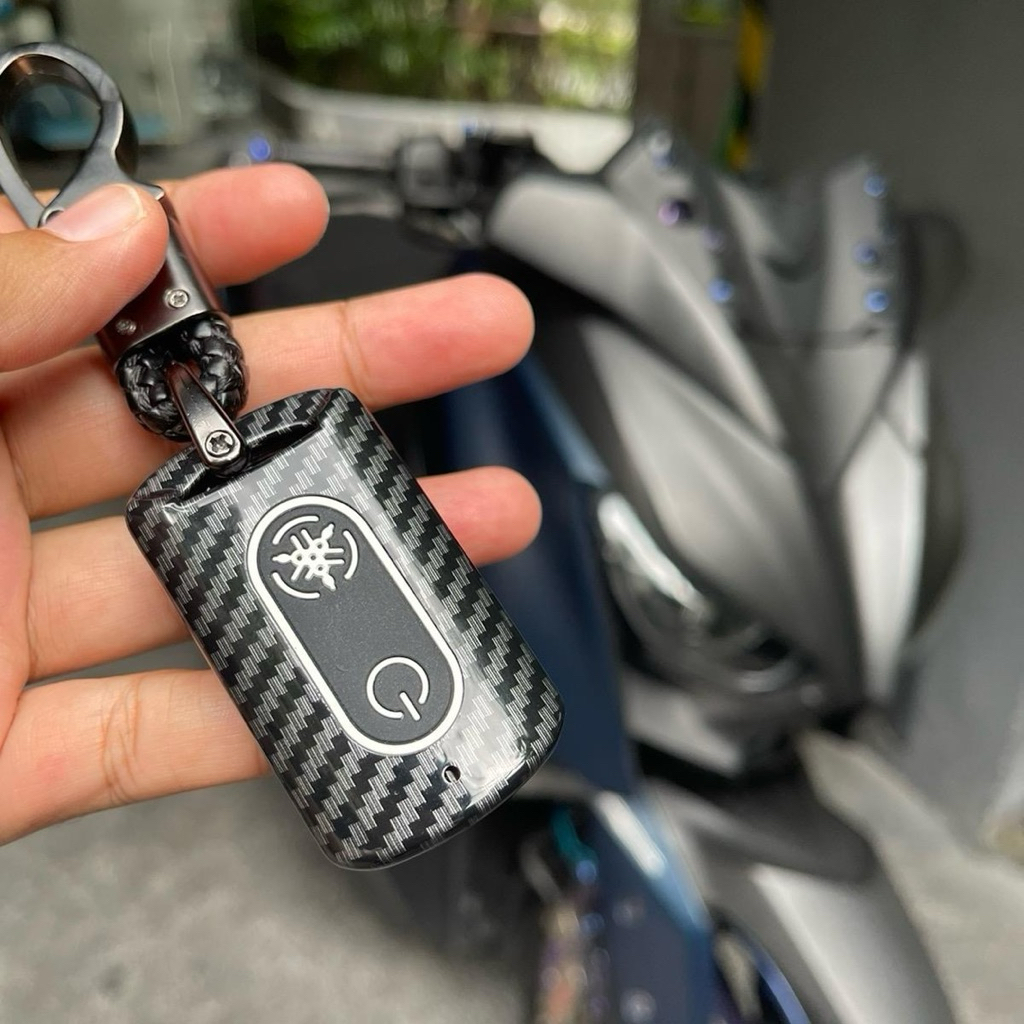 🇹🇭พร้อมส่งจากไทย🇹🇭 เคสกุญแจ Xmax Nmax155 Aerox Grand Filano Qbix Lexi เคสกุญแจรีโมทรถจักรยานยนต์ คาร์บอนไฟเบอร์