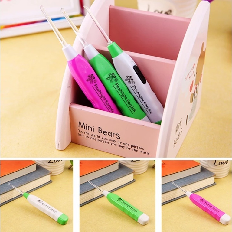 ไม้แคะหู ไม้แคะหูมีไฟ LED ทำความสะอาดหู ที่แคะหูแบบมีไฟ ไม้แคะหูขนาดเล็กสำหรับเด็ก LED Ear Pick Remover พร้อมส่ง - รูปที่ 5