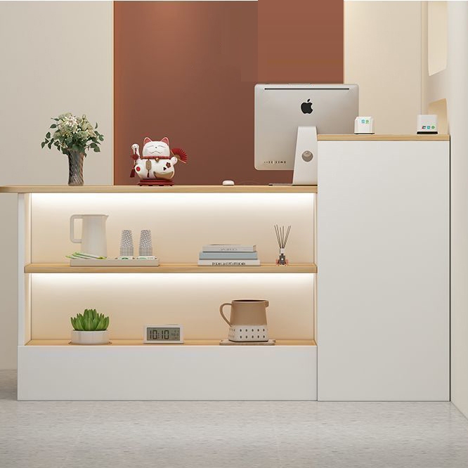 ร้านแคชเชียร์โต๊ะบาร์เล็กเสื้อผ้าร้านเสริมสวยซุปเปอร์มาร์เก็ตเคาน์เตอร์อินเทอร์เน็ตเทรนด์คนดังร้านค้าแผนกต้อนรับส่วนหน้า - รูปที่ 6