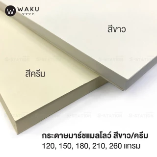 กระดาษ PVC มาร์ชเมลโลว์ A4 เนื้อญี่ปุ่น (แพ็ค 50 แผ่น) สีขาว / สีครีม Marshmallow