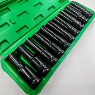 Decker Hex Shank 10 ตัว/ชุด ชุดประแจไฟฟ้า ลูกบล็อกยาว ชุดลูกบล็อกยาว ชุดบล็อก ชุดประแจไฟฟ้า 1/2'' 4หุน