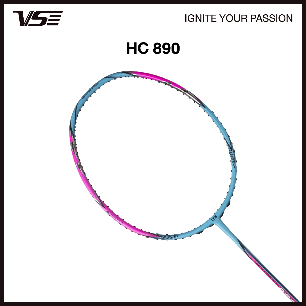 VS ไม้แบดมินตัน รุ่น HC890 6U แถมกริป+เอ็น+ซอง แถมกริปคละสี+เอ็น+ซอง *ขึ้นเอ็น กรุณากดที่ตัวเลือกขึ้นเอ็นเท่านั้น*