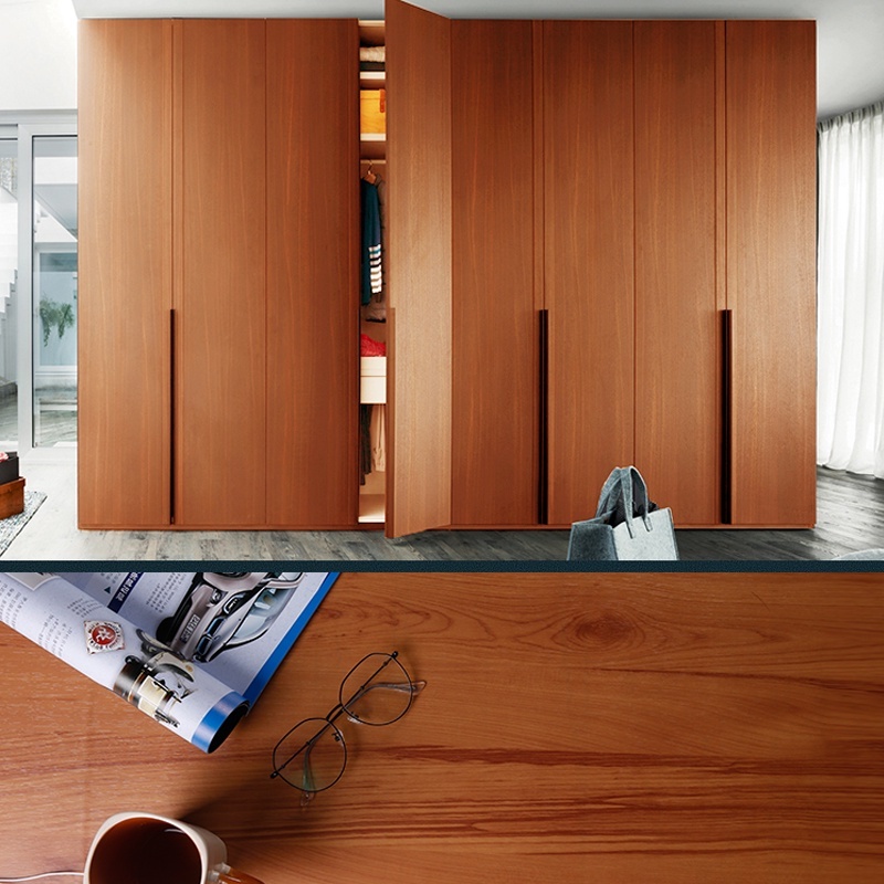 วอลเปเปอร์มีกาวในตัว สติ๊กเกอร์ลายไม้ สามารถติดได้กับพื้นผิวเรียบ กันน้ำติดทนทาน 60*1000/61*300cm - รูปที่ 5