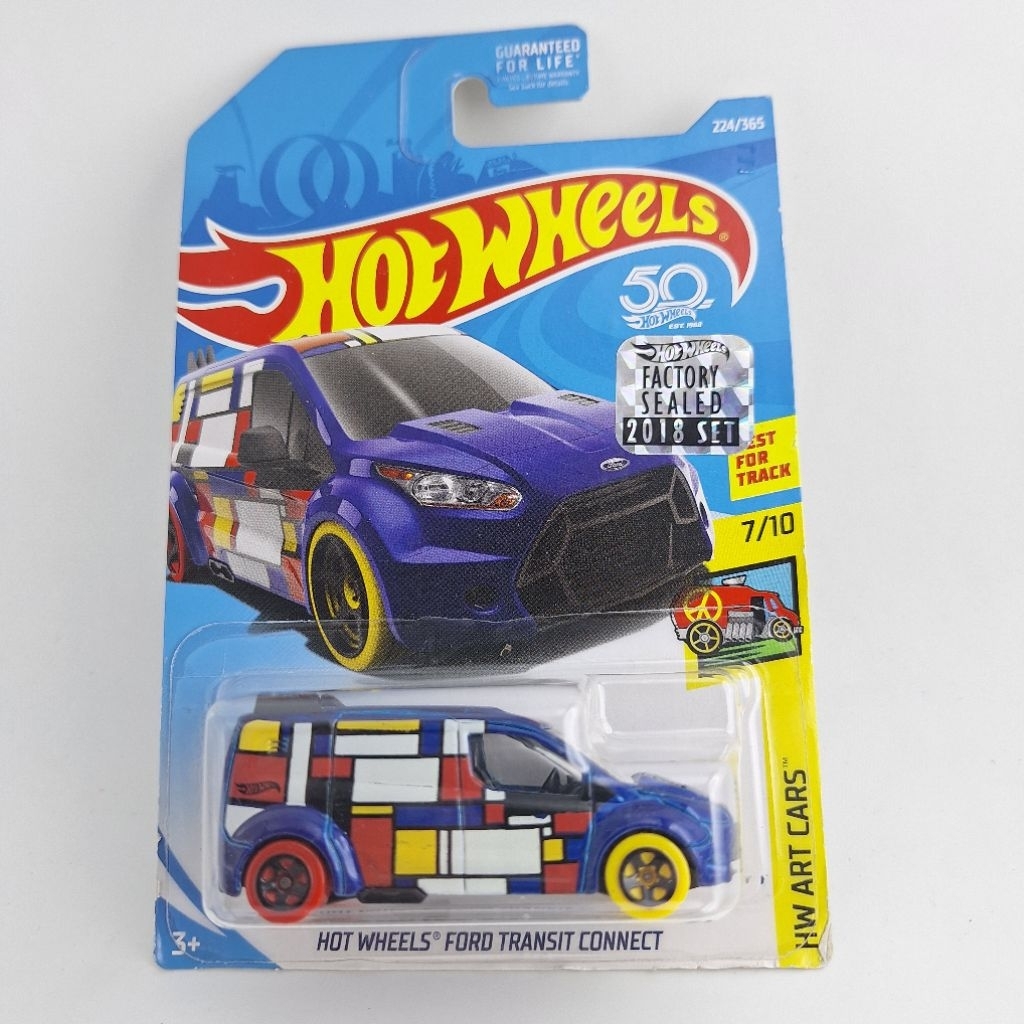 รถเหล็ก Hotwheels HOT WHEELS FORD TRANSIT CONNECT factory sealed 2018 (ib36)