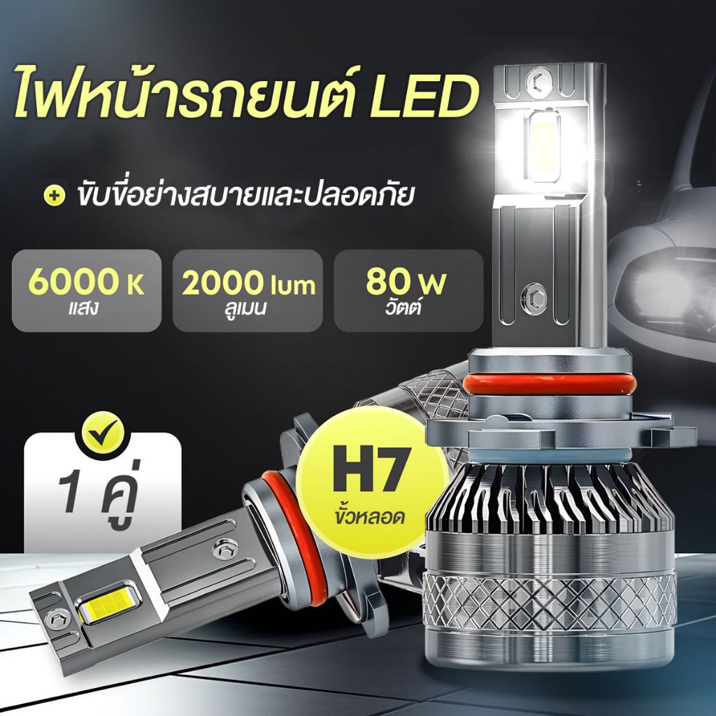 2PCS H4 H11 ไฟหน้ารถ 110W CSP 5570 ชิป H1 H7 HB3 HB4 3000K 6000K H8 H9 หมอกอัตโนมัติไฟ Led หลอดไฟ