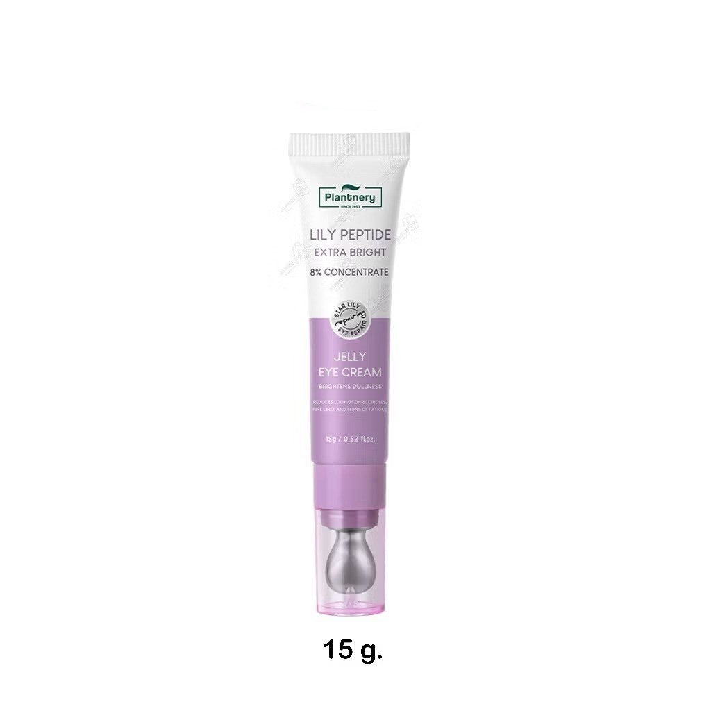 (หลอด) Plantnery Lily Peptide Extra Bright Eye Cream 15g แพลนท์นอรี่ ลิลลี่ เปปไทด์