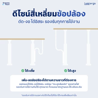 Lunio Ergo ที่เก็บสายไฟ รางเก็บสายไฟ จัดระเบียบโต๊ะทำงาน ช่วยให้สายไฟไม่พันกัน รุ่น CyMag Cable Management Spine