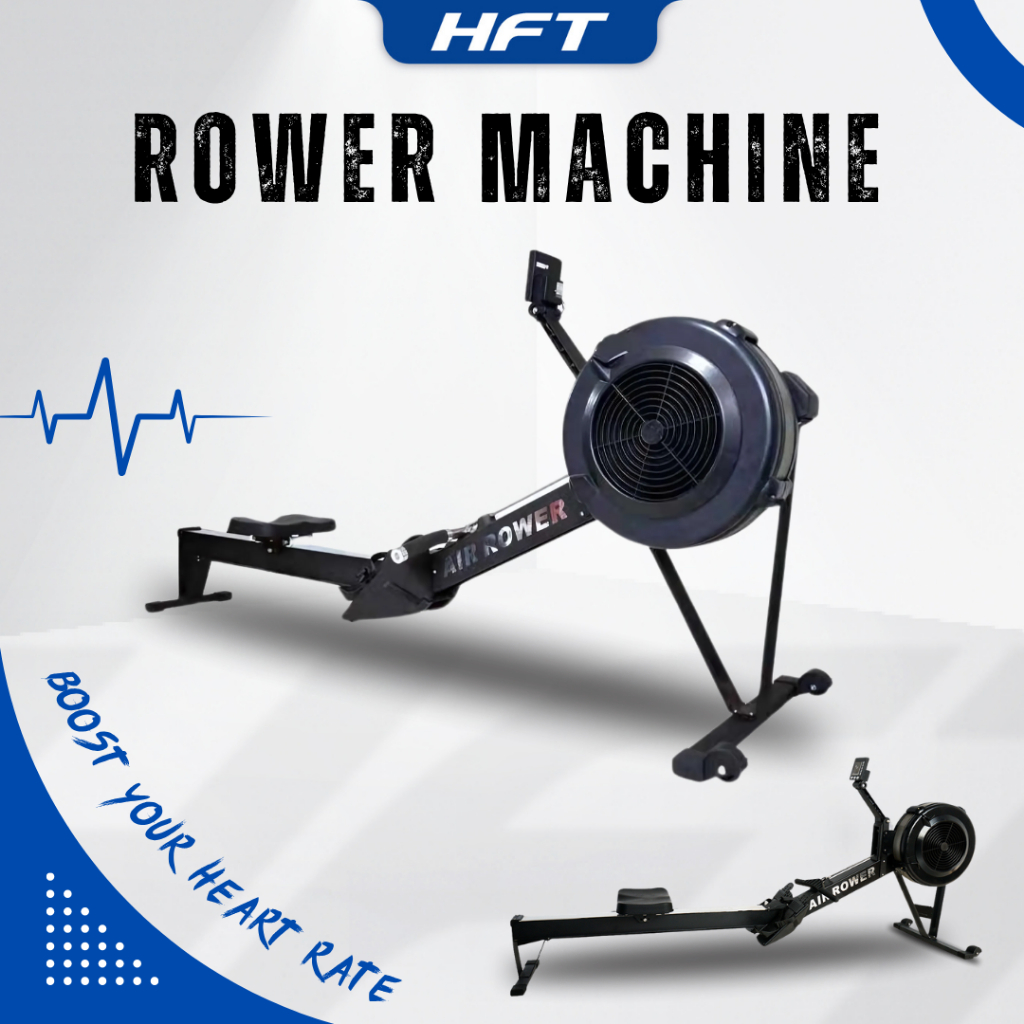 เครื่องกรรเชียงบก คาร์ดิโอ เครื่องออกกำลังกาย ปรับความต้านทานได้ Rowing Row Machine - Homefittools