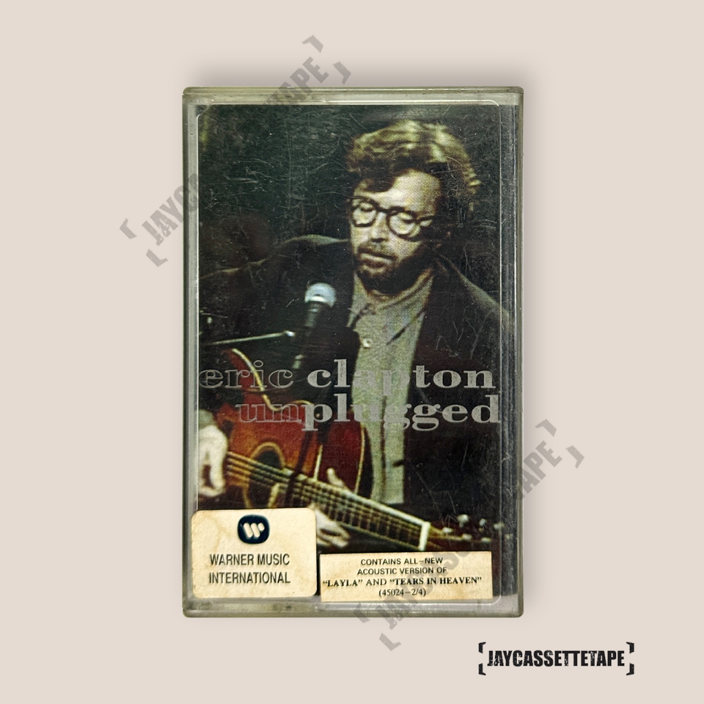 Eric Clapton อัลบั้ม Unplugged ปั้ม Japan เทปเพลง เทปคาสเซ็ท Cassette Tape