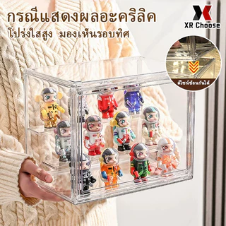 ตู้โชว์ตุ๊กตา กล่อง กล่องฟิกเกอร์ Labubu ตู้ใส่โมเดล ตู้โมเดล ตู้โชว์ตุ๊กตา กล่องโมเดล 3 ชั้น ของสะสม กล่องใส