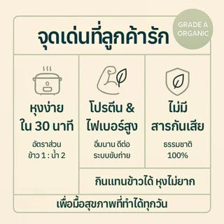 ข้าวโอ๊ตเต็มเมล็ดแบบหุง PURE ORGANIC | Whole Oat Groats ออร์แกนิค 100% ไฟเบอร์สูง โปรตีนจากพืช สุขภาพดีทุกวัน