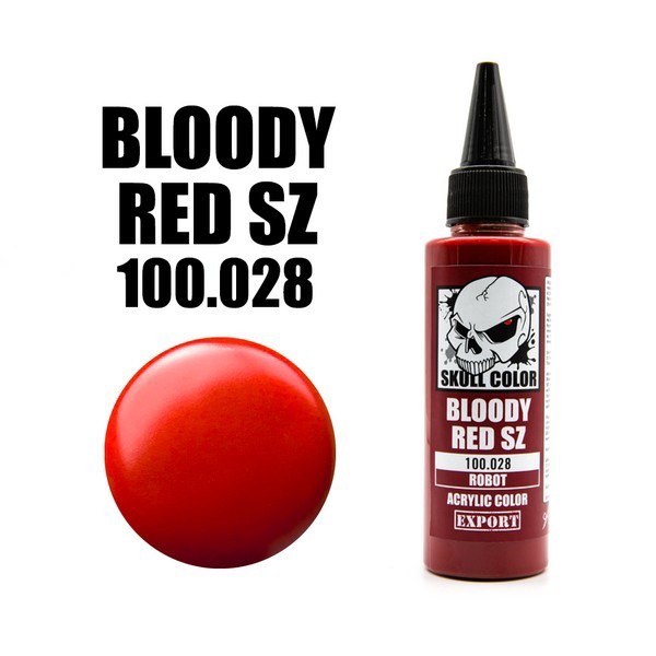 (ส่งด่วนใน กท) Skull Color 100.028 Bloody Red SZ 60 ml (Robot) 8853100903281 (สี)