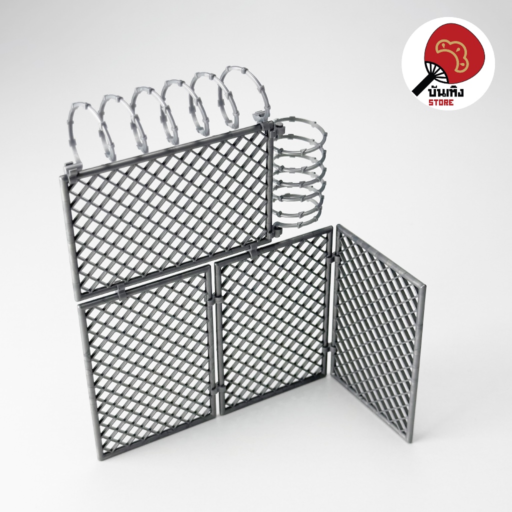 (พร้อมส่ง) Miniature / Prop ของจิ๋ว ของประกอบฉาก - Mesh Fence รั้วลวดหนามจำลอง
