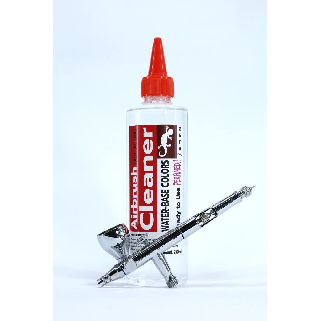 ZETA Colors Airbrush Cleaner for water based น้ำยาล้างแอร์บรัชสำหรับสีสูตรน้ำโดยเฉพาะ และเช็ดคราบสีที่แห้งสนิทจากชิ้นงาน