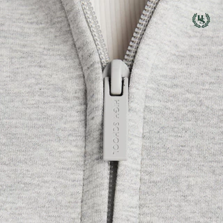 Highschool Basic Collection : Relax Comfy neoprene Crop Hoodie เสื้อฮู้ดดี้ครอป - OTG23789