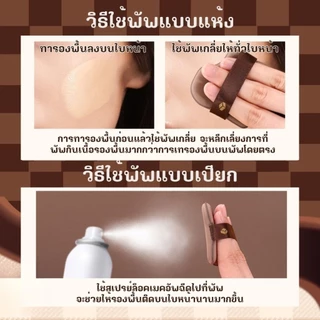ชุดพัฟคุกกี้ช็อกโกแลต 6 ชิ้น พัฟกำมะหยี่ พัฟขนาดมินิ ไม่กินแป้ง นุ่มพิเศษ ใช้ได้ทั้งแห้งและเปียก สำหรับลงรองพื้น