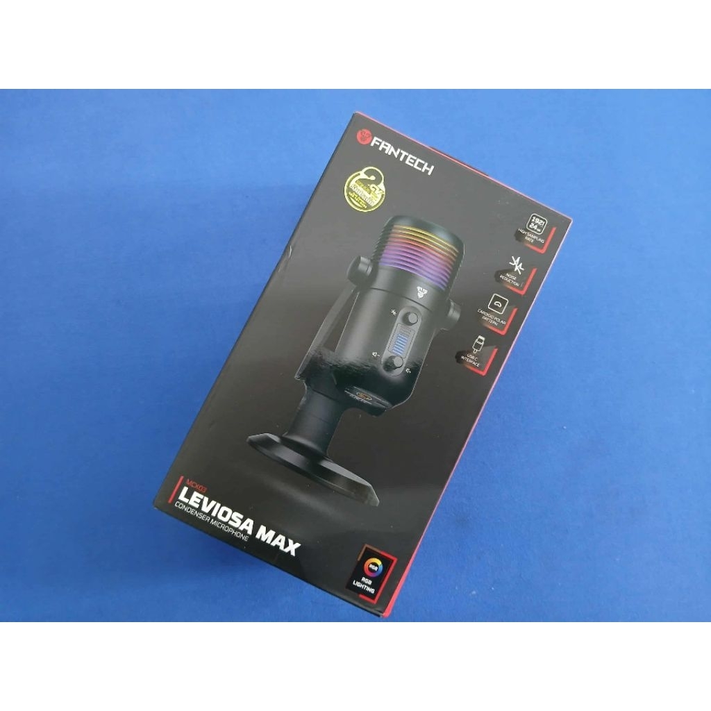 (มือสอง-เปิดลองครั้งเดียว)MICROPHONE (ไมโครโฟน) FANTECH LEVIOSA MCX03 MAX - BLACK